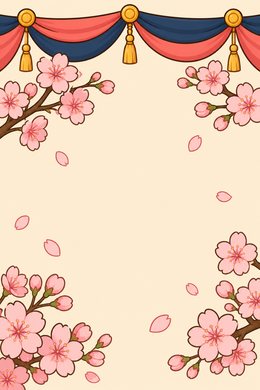三月 桜に幕
